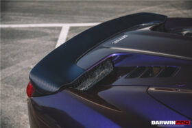 DarwinPRO 2010-2015 Ferrari 458 Spider BKSS Style Partial Carbon Fiber Rear Bumper And Fiber Trunk With Tail Light Cover - image 4