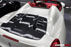 DarwinPro Aerodynamics DarwinPRO 458 Spider Carbon Fiber Engine Hood Replacement for Ferrari 458 - Image 2