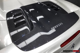 DarwinPro Aerodynamics DarwinPRO 458 Spider Carbon Fiber Engine Hood Replacement for Ferrari 458 - Image 6