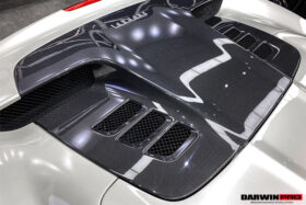 DarwinPro Aerodynamics DarwinPRO 458 Spider Carbon Fiber Engine Hood Replacement for Ferrari 458 - Image 4