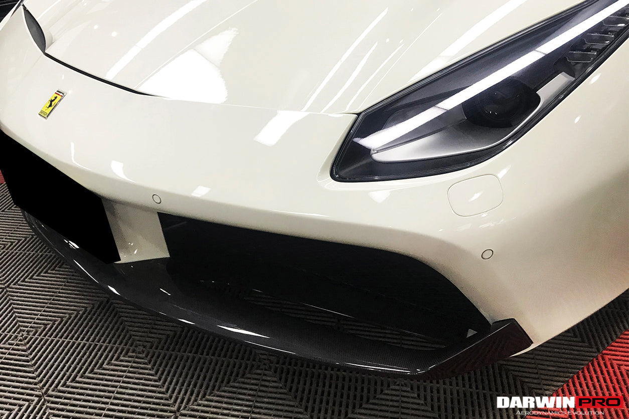 DarwinPro Aerodynamics DarwinPRO 488 GTB & Spider Carbon Fiber Front Lip for Ferrari 488 - Image 2