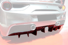 DarwinPro Aerodynamics DarwinPRO 488 GTB & Spider Carbon Fiber Rear Diffuser for Ferrari 488