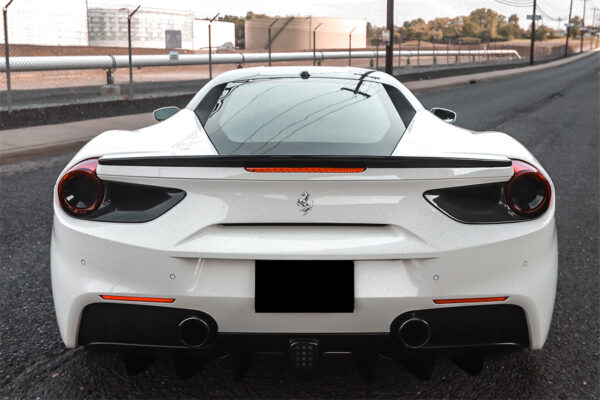 DarwinPRO 2015-2020 Ferrari 488 GTB Spyder Dry Carbon Fiber Rear Light Satellite Covers
