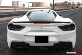 DarwinPro Aerodynamics DarwinPRO 488 GTB Spyder Dry Carbon Fiber Rear Light Satellite Covers for Ferrari 488 - Image 3