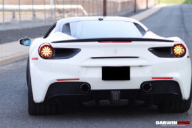 DarwinPro Aerodynamics DarwinPRO 488 GTB Spyder Dry Carbon Fiber Rear Light Satellite Covers for Ferrari 488 - Image 4