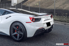 DarwinPro Aerodynamics DarwinPRO 488 GTB Spyder Dry Carbon Fiber Rear Light Satellite Covers for Ferrari 488 - Image 5