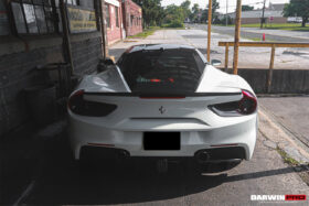 DarwinPro Aerodynamics DarwinPRO 488 GTB Spyder Dry Carbon Fiber Rear Light Satellite Covers for Ferrari 488 - Image 6