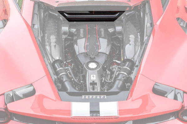 DarwinPRO 2015-2023 Ferrari Autoclave Carbon Fiber Firewall Cover | Engine Bay Trim panel Replacement | Fits 488, PISTA, F8