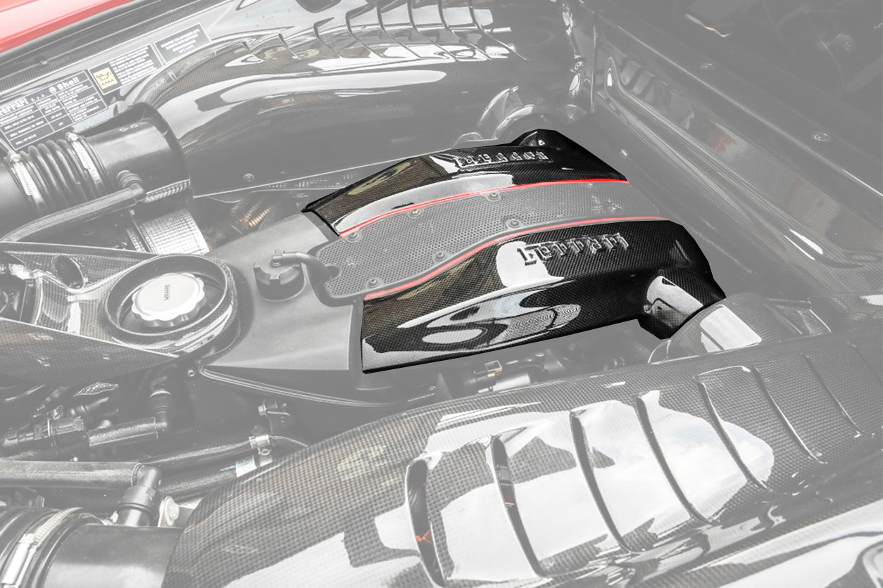 DarwinPRO 2015-2020 Ferrari 488 Autoclave Carbon Fiber Engine Cover Replacement | Fits GTB, Spider