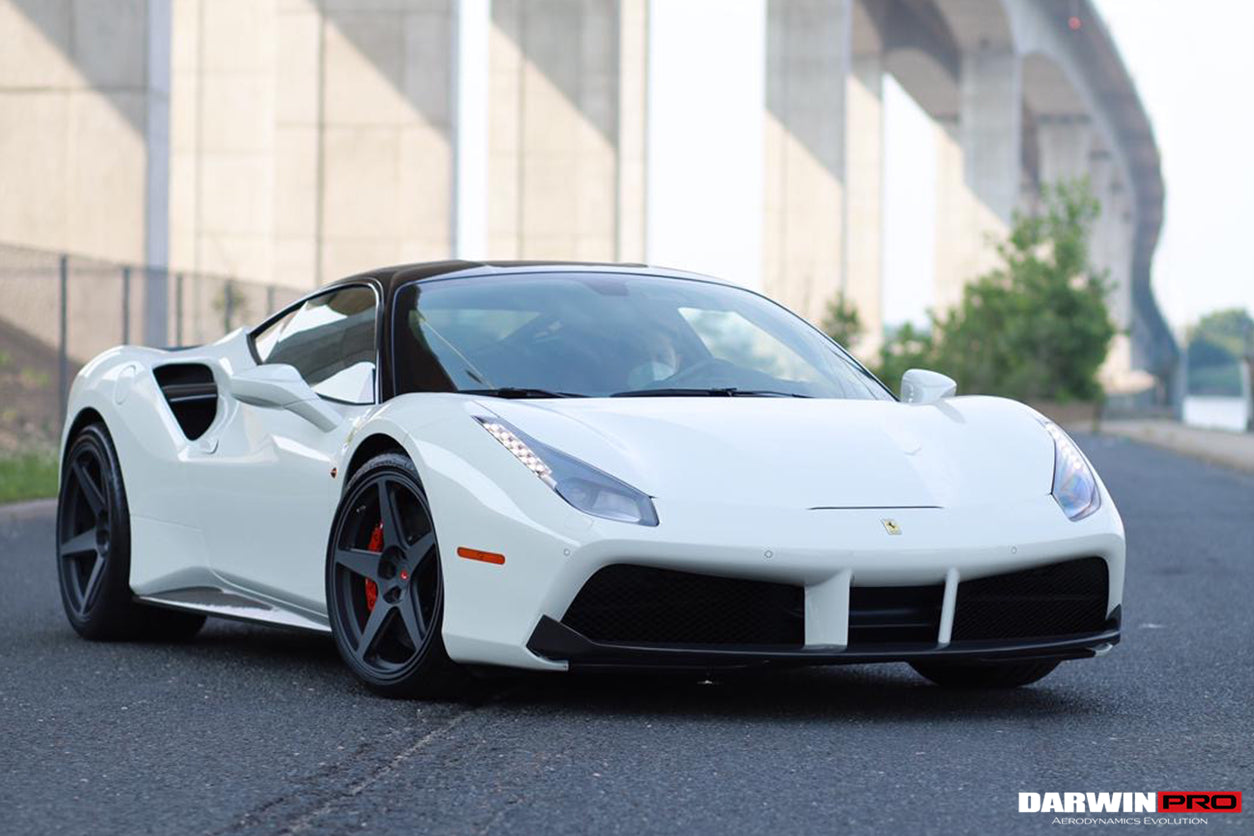 DarwinPro Aerodynamics DarwinPRO 488 GTB & Spider Dry Carbon Fiber Side Air Intake Fins for Ferrari 488 - Image 2