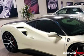 DarwinPro Aerodynamics DarwinPRO 488 GTB BKSS Style Carbon Fiber Trunk Spoiler for Ferrari 488 - Image 2