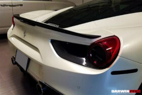 DarwinPro Aerodynamics DarwinPRO 488 GTB BKSS Style Carbon Fiber Trunk Spoiler for Ferrari 488 - Image 3