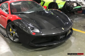 DarwinPro Aerodynamics DarwinPRO 488 GTB & Spider Carbon Fiber Hood for Ferrari 488 - Image 4