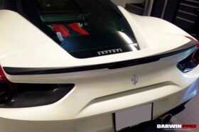 DarwinPro Aerodynamics DarwinPRO 488 GTB BKSS Style Carbon Fiber Trunk Spoiler for Ferrari 488 - Image 7