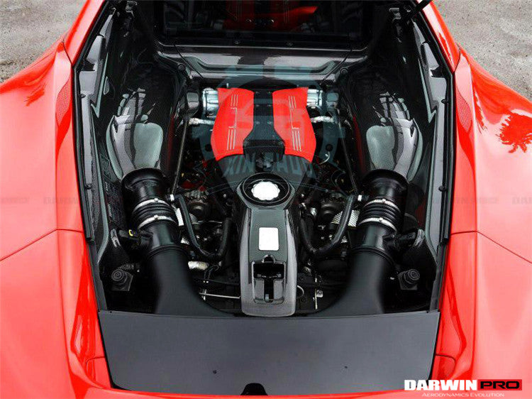 DarwinPro Aerodynamics DarwinPRO Dry Carbon Fiber Airbox DarwinPRO (OE) Fits F8, 488, Pista for Ferrari F8 - Image 2