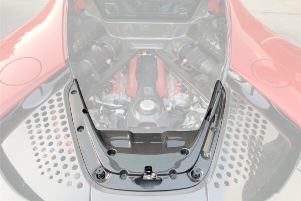 DarwinPRO 2020-UP Ferrari SF90 Stradale OE Style Autoclave Carbon Fiber Engine Bay Interior (1 Piece)