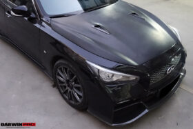 Darwinpro 2014-2022 Infiniti Q50 Sedan EAU ROUGE Style Hood - image 4
