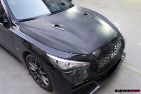 Darwinpro 2014-2022 Infiniti Q50 Sedan EAU ROUGE Style Hood - image 6