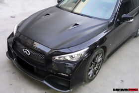 Darwinpro 2014-2022 Infiniti Q50 Sedan EAU ROUGE Style Hood - image 7