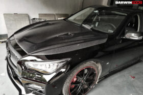 Darwinpro 2014-2022 Infiniti Q50 Sedan EAU ROUGE Style Hood - image 3