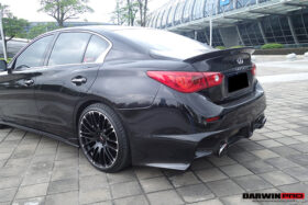 DarwinPRO 2014-2017 Infiniti Q50 Sedan EAU ROUGE Style Rear Bumper - image 8