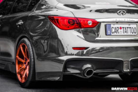 DarwinPRO 2014-2017 Infiniti Q50 Sedan EAU ROUGE Style Rear Bumper - image 3