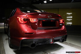 DarwinPRO 2014-2017 Infiniti Q50 Sedan EAU ROUGE Style Rear Bumper - image 4