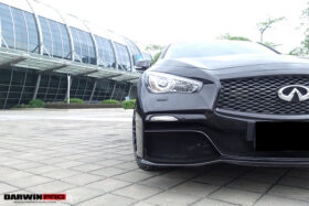 Darwinpro 2014-2022 Infiniti Q50 Sedan EAU ROUGE Style Front Bumper - image 2