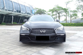 Darwinpro 2014-2022 Infiniti Q50 Sedan EAU ROUGE Style Front Bumper - image 3