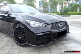 Darwinpro 2014-2022 Infiniti Q50 Sedan EAU ROUGE Style Front Bumper - image 4
