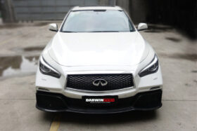 Darwinpro 2014-2022 Infiniti Q50 Sedan EAU ROUGE Style Front Bumper - image 5