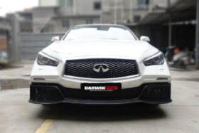 Darwinpro 2014-2022 Infiniti Q50 Sedan EAU ROUGE Style Front Bumper - image 6