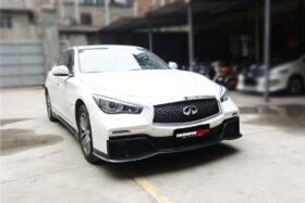 Darwinpro 2014-2022 Infiniti Q50 Sedan EAU ROUGE Style Front Bumper - image 7