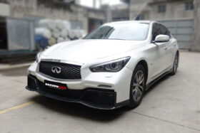 Darwinpro 2014-2022 Infiniti Q50 Sedan EAU ROUGE Style Front Bumper - image 8