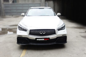 Darwinpro 2014-2022 Infiniti Q50 Sedan EAU ROUGE Style Front Bumper - image 9