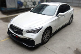 Darwinpro 2014-2022 Infiniti Q50 Sedan EAU ROUGE Style Front Bumper - image 10