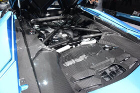 DarwinPRO 2011-2016 Lamborghini Aventador LP700 Coupe Carbon Fiber Engine Bay Trim Cover Rear Replacement - image 2