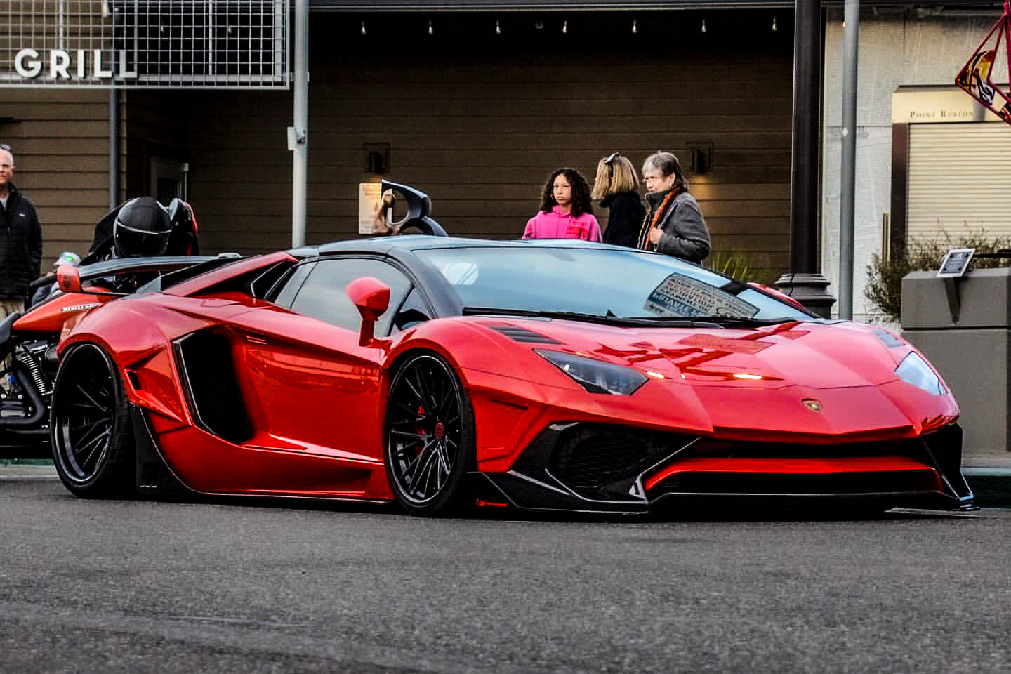 DarwinPRO 2011-2016 Lamborghini Aventador LP700 Roadster SV-BKSSII Style Carbon Fiber Aero Full Wide Body Kit