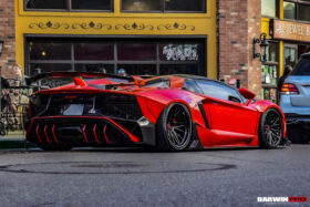 DarwinPRO 2011-2016 Lamborghini Aventador LP700 Roadster SV-BKSSII Style Carbon Fiber Aero Full Wide Body Kit - image 8