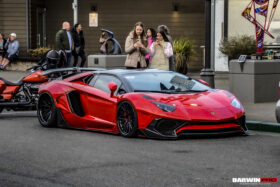 DarwinPRO 2011-2016 Lamborghini Aventador LP700 Roadster SV-BKSSII Style Carbon Fiber Aero Full Wide Body Kit - image 4