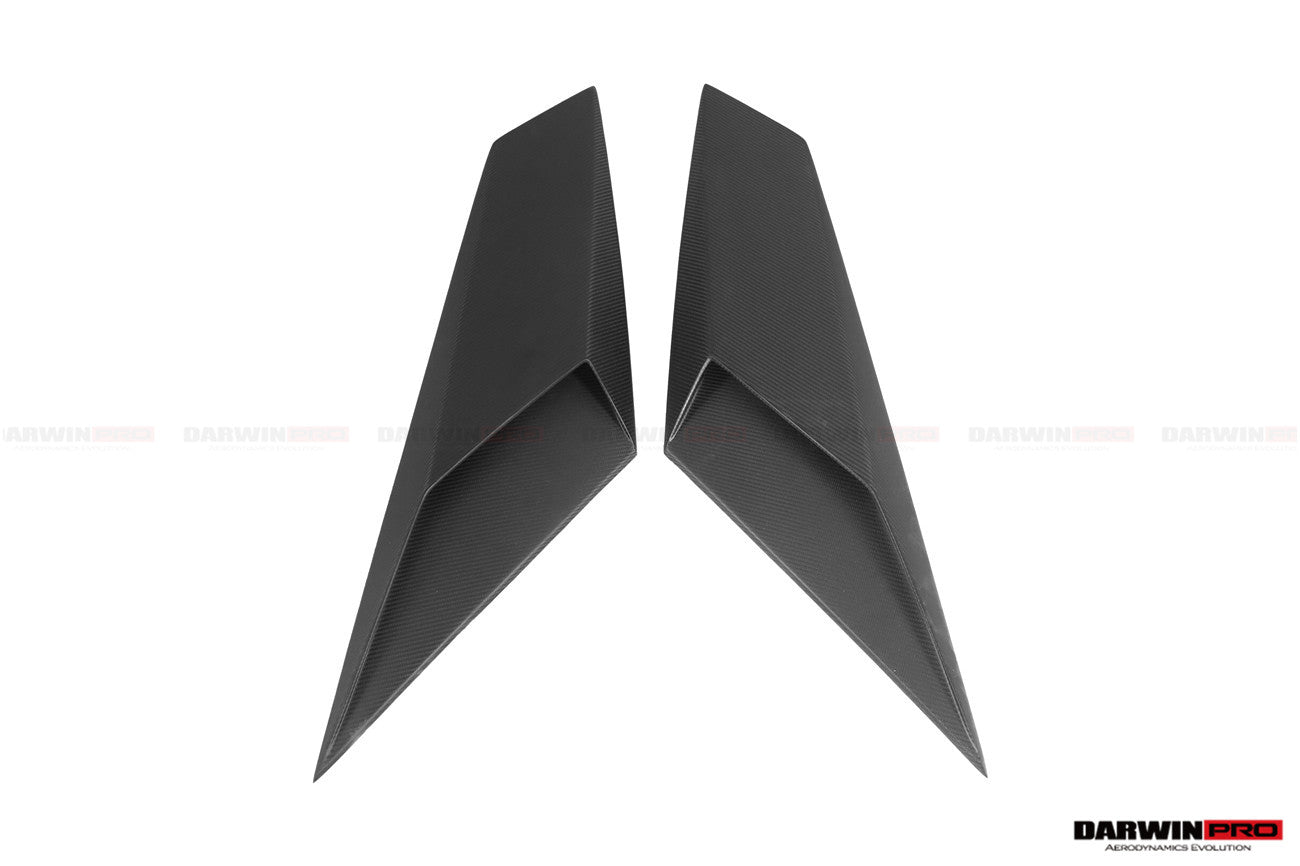 DarwinPro Aerodynamics DarwinPRO Aventador Autoclave Carbon Fiber Rear Side Scoops DarwinPRO (OE) Fits: LP740 Coupe - Image 2