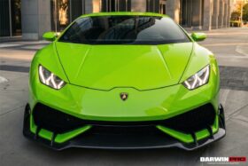 DarwinPRO 2015-2020 Lamborghini Huracan LP610 AO Style Carbon Fiber Front Lip - image 2