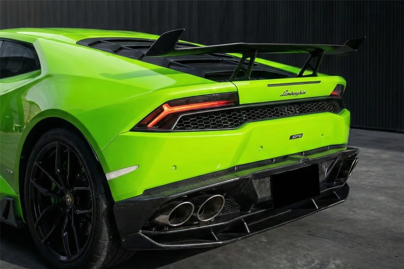 DarwinPRO 2015-2025 Lamborghini Huracan LP610 & LP580 & EVO & Tecnica AO Style Carbon Fiber Trunk Spoiler Wing