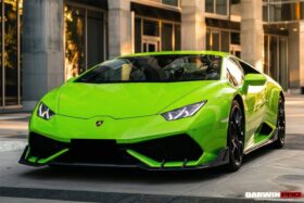 DarwinPRO 2015-2020 Lamborghini Huracan LP610 AO Style Carbon Fiber Front Lip - image 3