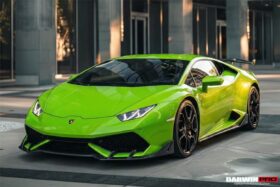 DarwinPRO 2015-2020 Lamborghini Huracan LP610 AO Style Carbon Fiber Front Lip - image 5