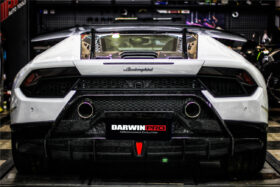 DarwinPRO 2015-2025 Lamborghini Huracan LP610 | LP580 | EVO | Tecnica Performante Style Carbon Fiber Spoiler Wing With Base - image 7