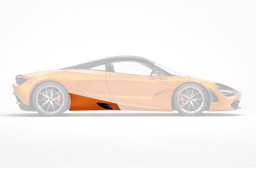 DarwinPro Aerodynamics DarwinPRO Carbon Fiber Side Skirts DarwinPRO (OE) Fits 720s, 750s, Spider and Coupe for McLaren 720S