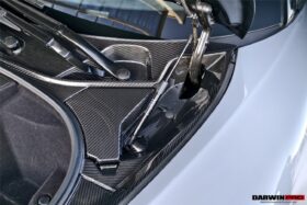 DarwinPro Aerodynamics DarwinPRO OEM Style Dry Carbon Fiber Carbon Fiber Front Trunk Opening Surround Trim Set Fits 540C,