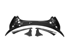 DarwinPro Aerodynamics DarwinPRO OEM Style Dry Carbon Fiber Carbon Fiber Front Trunk Opening Surround Trim Set Fits 540C,