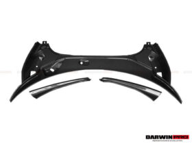 DarwinPro Aerodynamics DarwinPRO OEM Style Dry Carbon Fiber Carbon Fiber Front Trunk Opening Surround Trim Set Fits 540C,